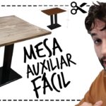 Cómo construir una mesa auxiliar de metal y madera con diseño minimalista